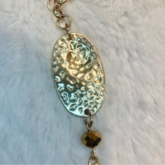 Boho Necklace Long Gold-Tone & Bronze Beaded Perfect Condition Gorgeous! - Picture 15 of 16